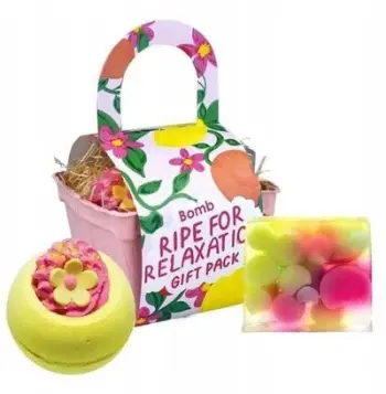 Set dhuratë për trup Bomb Cosmetics Ripe for Relaxation për femra, 2 copë