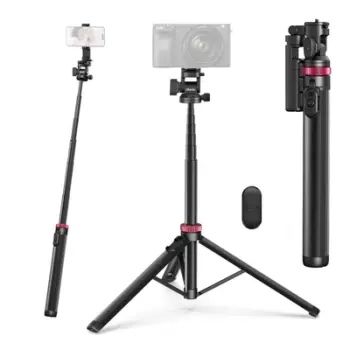 Tripod selfie stick Ulanzi MT-78, 2m, telekomandë Bluetooth, i zi