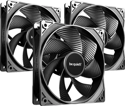 Ventilatorë PC Be Quiet Pure Wings 3 PWM Reverse, set 3x120mm, i zi - 1