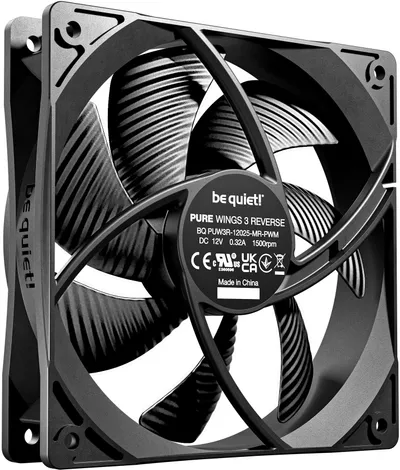Ventilatorë PC Be Quiet Pure Wings 3 PWM Reverse, set 3x120mm, i zi - 2