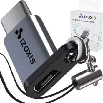 Adapter USB AXAGON RVC-MICRO, USB-C në micro USB 2.0, OTG, gri