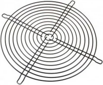 Grilë mbrojtëse për ventilator (FGR-250B), 200mm, e zezë - 1
