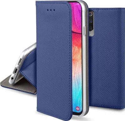 Mbrojtëse Smart Magnet për Samsung Galaxy A12 dhe M12, FLIP, e kaltër - 1