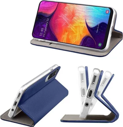 Mbrojtëse Smart Magnet për Samsung Galaxy A12 dhe M12, FLIP, e kaltër - 2