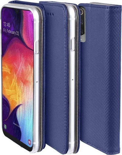 Mbrojtëse Smart Magnet për Samsung Galaxy A12 dhe M12, FLIP, e kaltër - 3