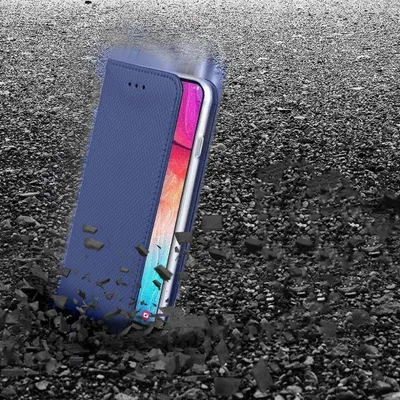 Mbrojtëse Smart Magnet për Samsung Galaxy A12 dhe M12, FLIP, e kaltër - 5