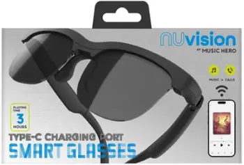 Syze inteligjente muzike SBS Mhsunglassbtk, Bluetooth, IPX4, të zeza