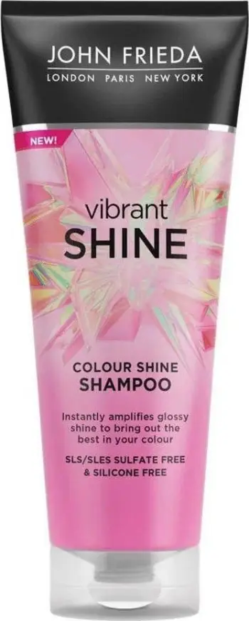 Shampo flokësh JOHN FRIEDA Vibrant Colour Shine, për shkëlqim ngjyre, pa sulfate, 250ml