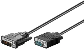 Kabllo Goobay DVI-I - D-Sub (VGA), 1m, i zi