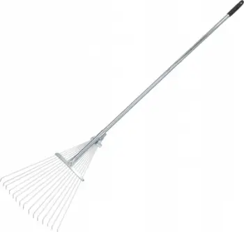 Kosë kopshti me tela Gardenia Adjustable Wire Rake, gjerësi e rregullueshme, dorezë metalike me kapje gome