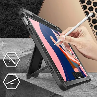 Futë tableti SUPCASE Unicorn Beetle Pro, për iPad 10.9" 2022, me stendë, e zezë - 4