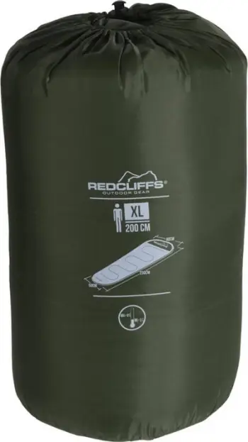 Thes fjetjeje Redcliffs Tourist Mummy XXL, 230x80x50cm, universal, ngjyrë kaki