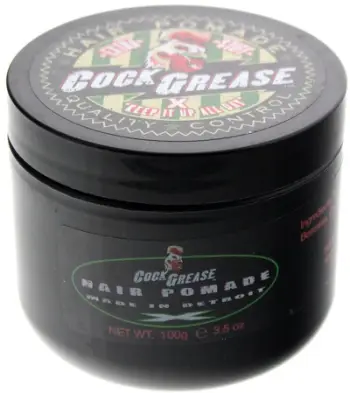 Pomadë flokësh Cock Grease Extra Stiff X, mbajtje shumë e fortë, 100g