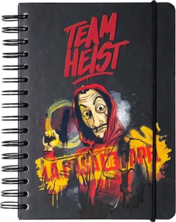 Bllok shënimesh House of Paper Notebook Notes, A5, kapak i fortë, me shirit elastik