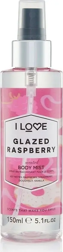 Sprej trupi I LOVE Glazed Raspberry, body mist, 150ml