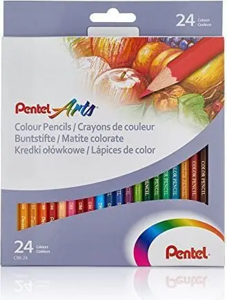 Lapsa ngjyrues Pentel Arts CB8, 24 ngjyra, shumëngjyrësh