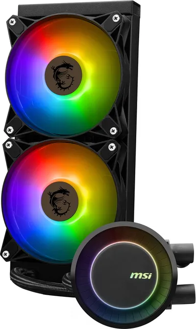 Ftohëse me ujë MSI MAG CoreLiquid E240 (306-7ZW5E17-C24), 240mm, ARGB, e zezë - 1