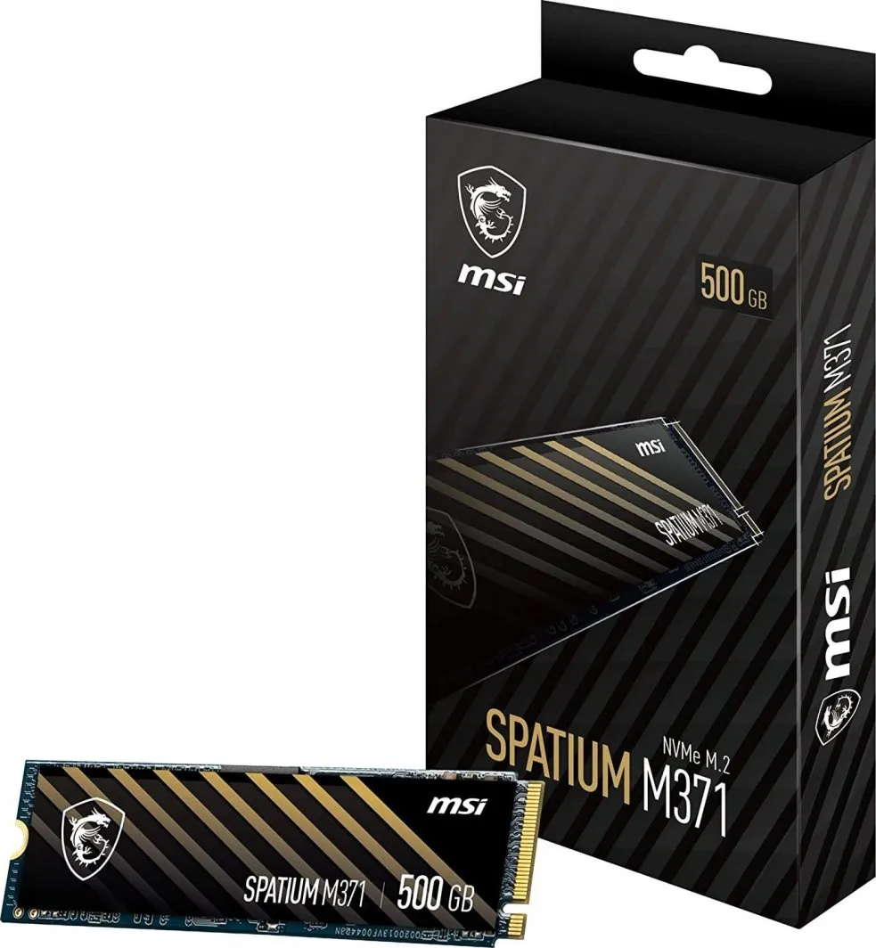 Disk SSD MSI Spatium M371, 500GB, M.2 2280 PCI-E x4 Gen3 NVMe - 5