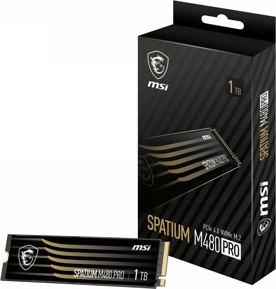 Disk SSD MSI Spatium M480 Pro, 1TB, M.2 2280 PCI-E x4 Gen4 NVMe - 1