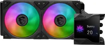 Ftohës me ujë MSI MPG CORELIQUID D240, 77.4 CFM, i zi