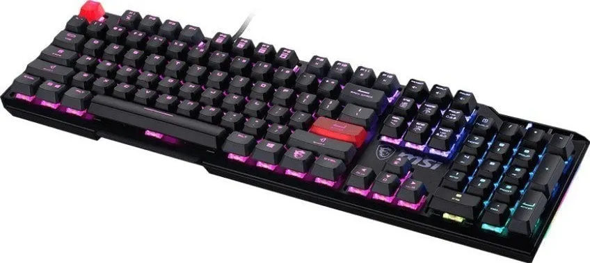 Tastierë MSI Vigor GK41 Dusk Kailh Red, me kabllo, e zezë/kuqe - 2