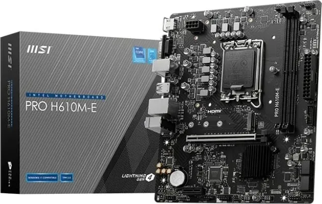 Pllakë amë MSI PRO H610M-E, Intel H610, LGA 1700, micro ATX - 1