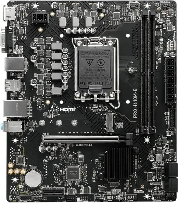 Pllakë amë MSI PRO H610M-E, Intel H610, LGA 1700, micro ATX - 2
