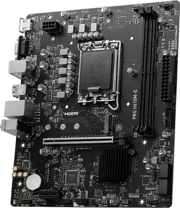 Pllakë amë MSI PRO H610M-E, Intel H610, LGA 1700, micro ATX - 3