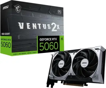 Kartelë grafike MSI GeForce RTX 5060 Ventus 2X OC 8GB GDDR7 PCI-Express