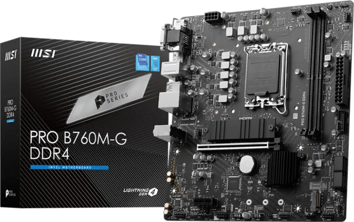Pllakë amë MSI PRO B760M-G DDR4 - Intel B760 - 4