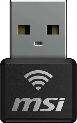 Përshtatës rrjeti MSI AX1800 Nano (GUAX18N), e zezë/ argjendtë