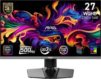 Monitor MSI MAG 272QP QD-OLED X50, 26.5", WQHD, 500Hz, i zi