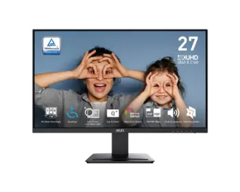Monitor MSI Pro MP273U, 27", IPS, 4K UHD, 60Hz, 4ms, i zi