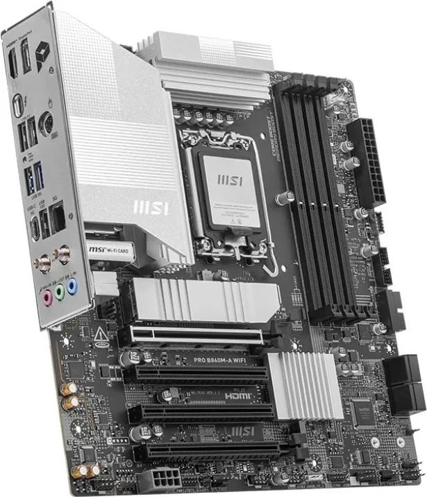 Pllakë amë MSI PRO B860M-A WIFI, mATX, LGA1851, DDR5 - 3