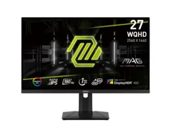 Monitor MSI MAG, 274QRF QD E2, 27", IPS, QHD, 180Hz, 1ms, i zi