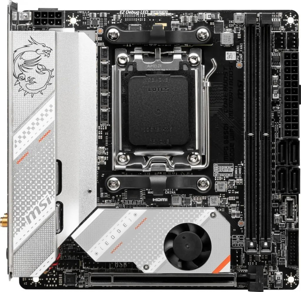 Pllakë amë MSI MPG B650I EDGE WIFI, AM5, mITX - 2