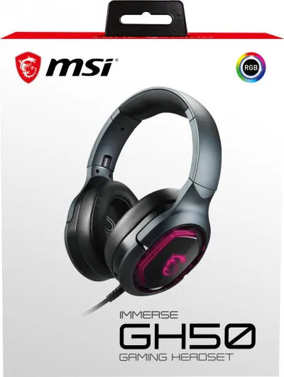 Kufje MSI Immerse GH50, USB, Surround Sound, të zeza - 3
