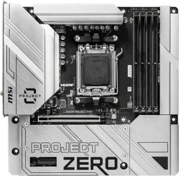 Pllakë amë MSI B650M Project Zero, B650, AM5