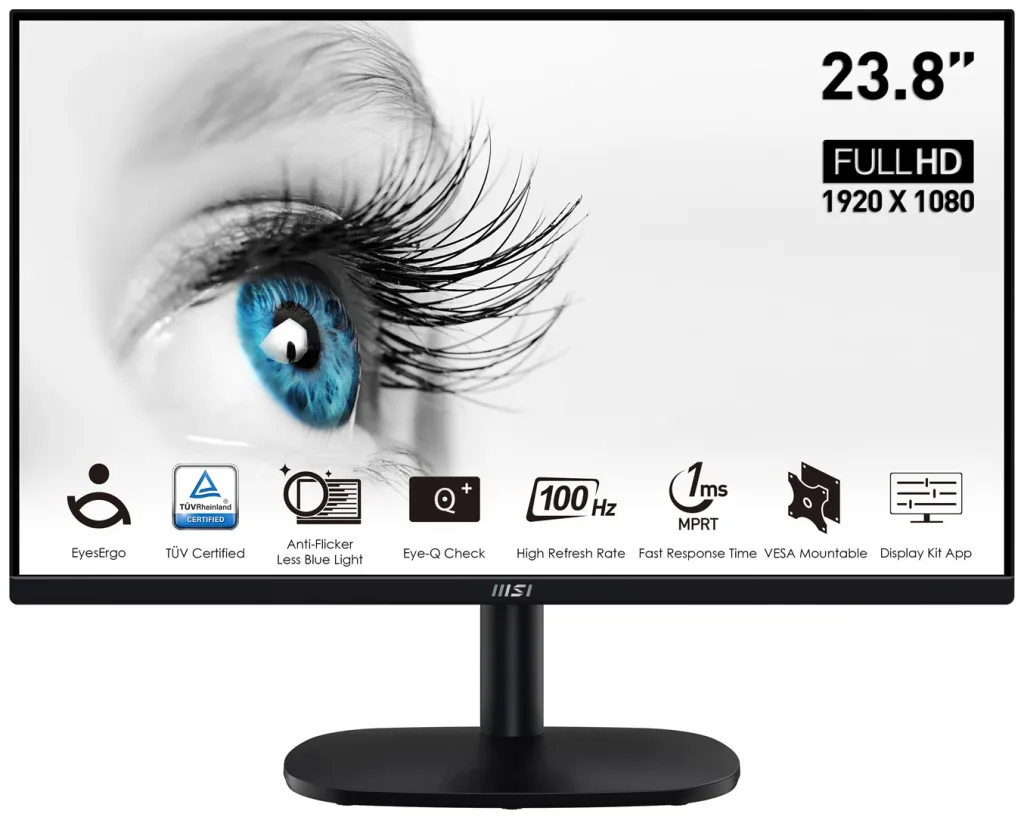 Monitor MSI Pro MP245V, 23.8", Full HD, 100 Hz, i zi - 6