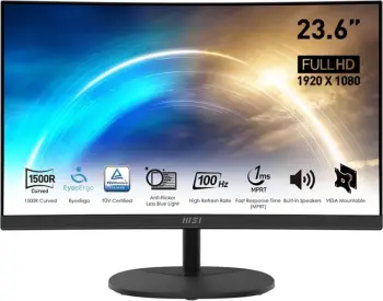 Monitor MSI PRO MP2412C, 23.6", FHD, i zi