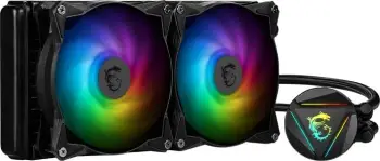 Ftohës me ujë MSI MPG CoreLiquid 280R V2 (306-7ZW1D21-813), 1800 rpm, 33.3 dBa, 84.36CFM, 280mm, i zi