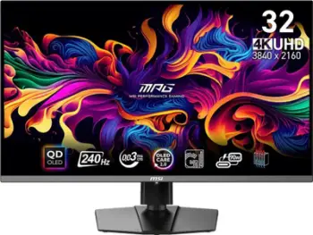 Monitor MSI MPG 321URX, 31.5 inç, 4K UHD, 240Hz, QD-OLED, i bardhë