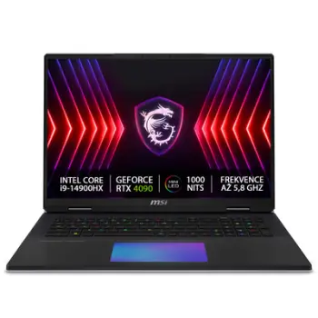 Laptop MSI Titan 18 HX A14VIG, 18", 4K, Intel i9-14900HX, 128GB RAM, 2TB + 2TB SSD, RTX 4090, i zi