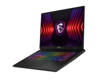 Laptop MSI Sword 17 HX B14VFKG, 17", Intel Core i7-14650HX, 32GB RAM, 1TB SSD, NVIDIA GeForce TX 4060, i hirtë i errët