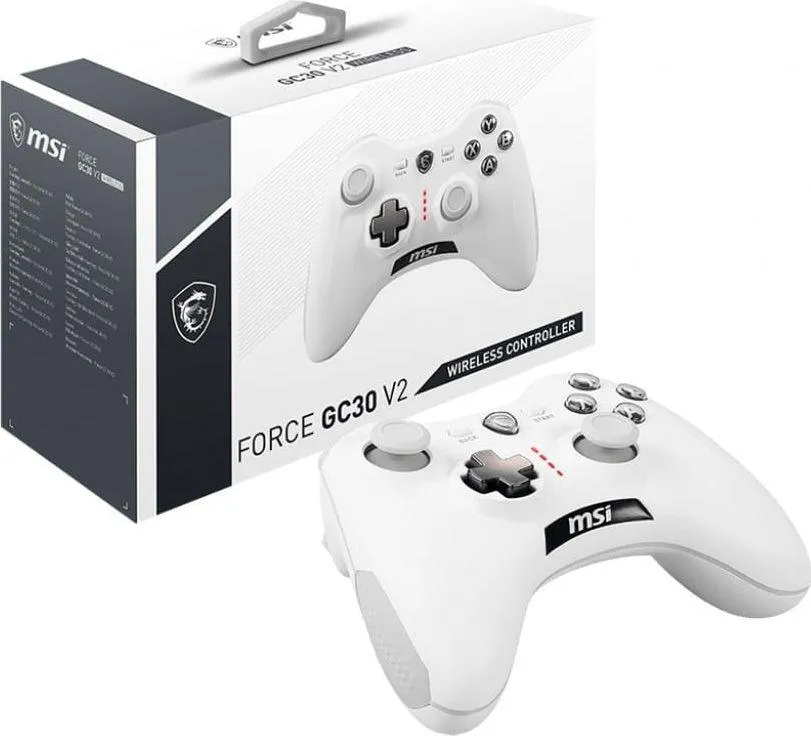 Kontroller MSI Force GC30 V2 White, wireless / me kabllo, i bardhë - 5