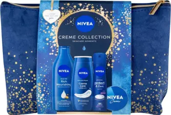 Set për femra Nivea Creme Collection Body Milk, 400 ml + Shower Gel, 250 ml + Deodorant 150 ml + Universal Creme 75 ml