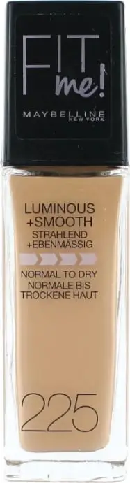 Krem pudër Maybelline Fit Me Luminous + Smooth SPF 18, 225, 30 ml