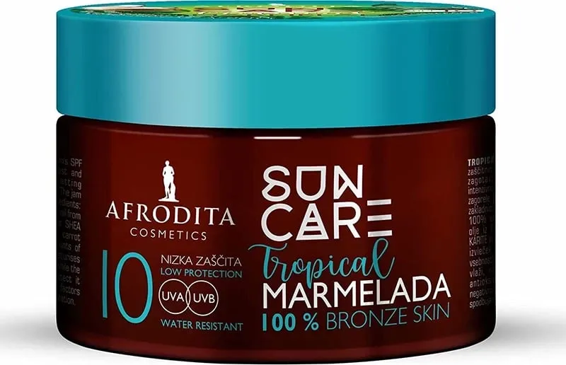 Krem për rrezitje Afrodita Tropical Marmelada, SPF 10, 200 ml - 1