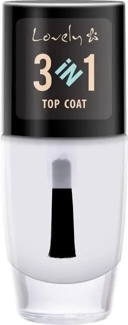 Llak për thonjë Lovely 3 në 1 Top Coat, 8 ml