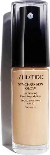 Krem pudër Shiseido Synchro Skin Glow SPF 20, 3 Golden, 30 ml
